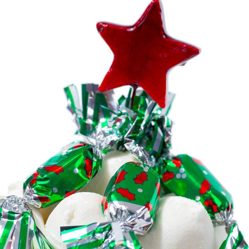 Gateaux de Bonbons - Le Sapin Gourmand Blanc - Candymail - 27,90 € - Gateaux et bouquet de bonbons