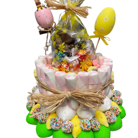 Gateaux de Bonbons - Nid de Pâques - Candymail - 39,90 € - Gateaux et bouquet de bonbons